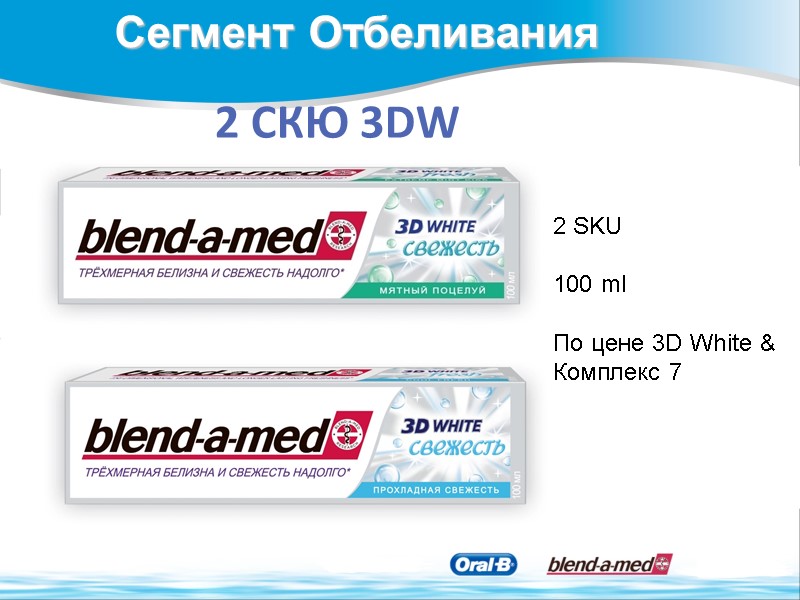 2 СКЮ 3DW Свежесть 2 SKU   100 ml  По цене 3D